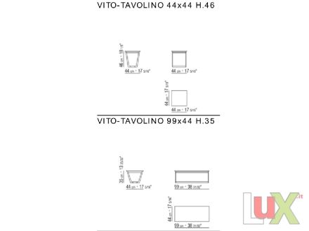 TAVOLINO/TAVOLO BASSO Modello VITO