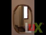 Wood frame mirror inlaid.. | GOLD
